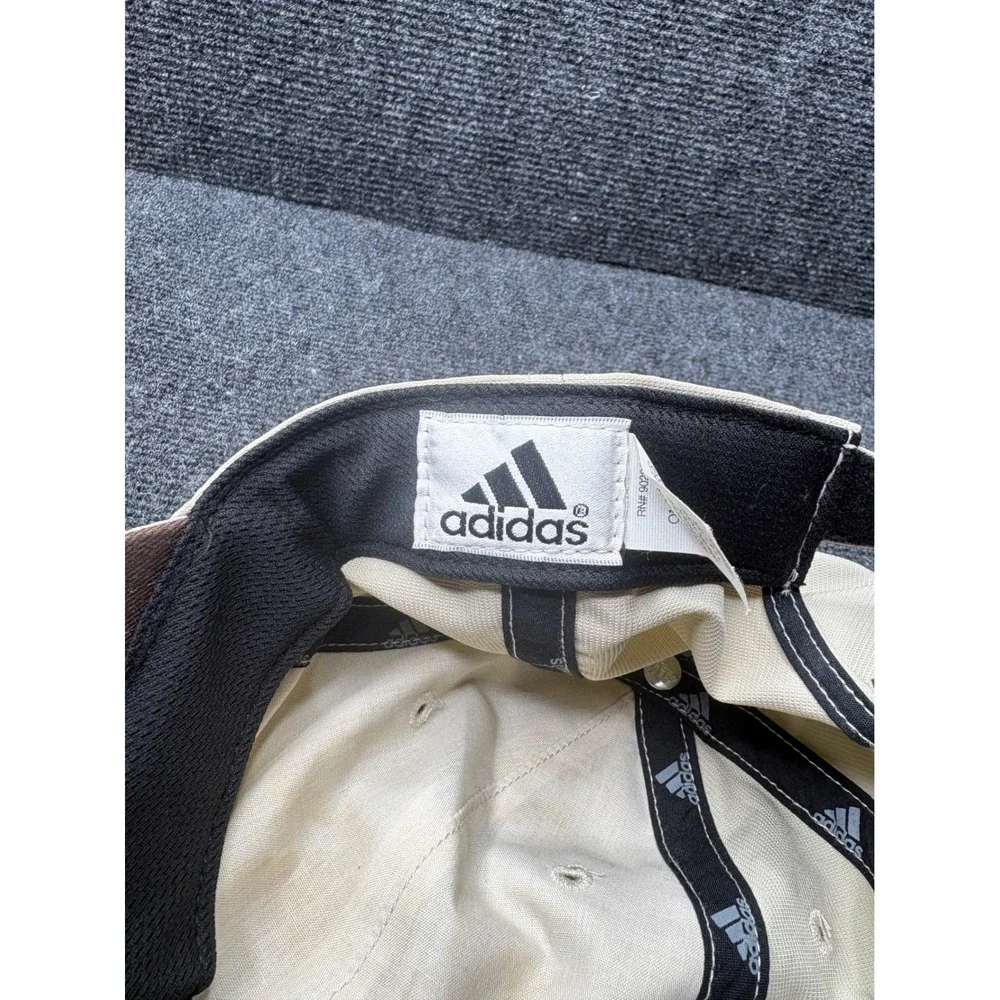 Adidas Climalite Baseball Cap Beige Brown Embroidered Logo Adjustable Hat